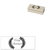 Merry KerstRubber Stamp Rubberstempel (Gestempeld)