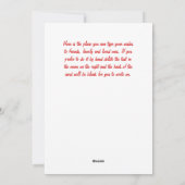 Merry Kerstry Funny Deer Custom Name Wishes Feestdagenkaart (Achterkant)