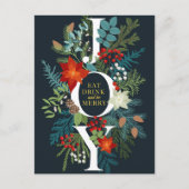 Merry Kerstry JOY Corporate Greeting Briefkaart (Voorkant)