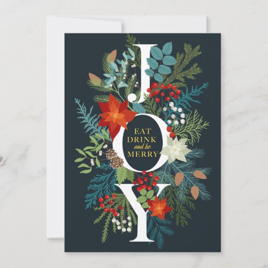 Merry Kerstry JOY Corporate Greeting Feestdagenkaart (Voorkant)