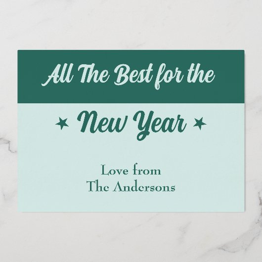 Merry Kerstry voeg foto's toe die groen zijn Folie Feestdagenkaart (Achterkant)