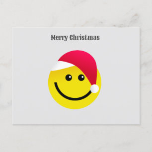 Merry KerstSanta Emoji Holiday Briefkaart