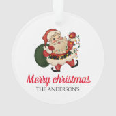 Merry kerstsanta ornament (achterkant)