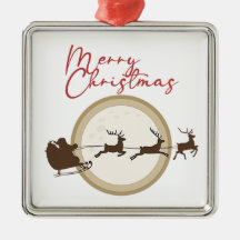 Merry KerstSanta Sleigh Deer