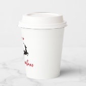 Merry KerstSanta Sleigh en Reindeer Papieren Bekers (Links)