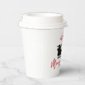 Merry KerstSanta Sleigh en Reindeer Papieren Bekers (Rechts)