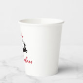 Merry KerstSanta Sleigh en Reindeer Papieren Bekers (Links)