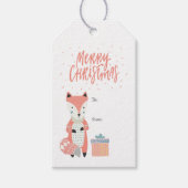 Merry KerstScandinavian Fox | Cadeaulabel (Voorkant)