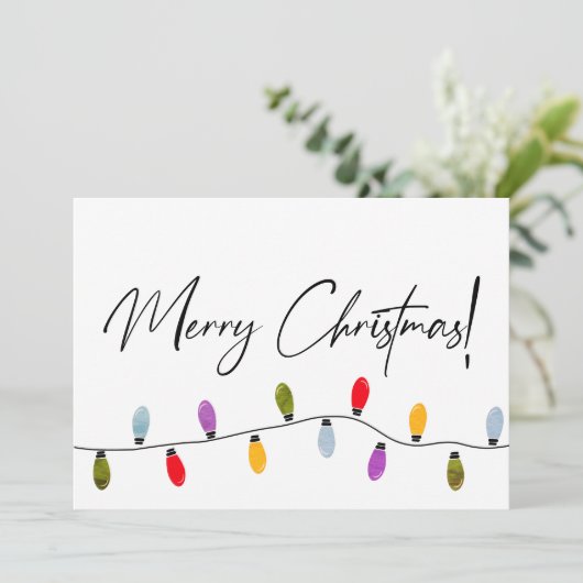 Merry kerstscript feestdagen, bedrijf (Staand voorkant)