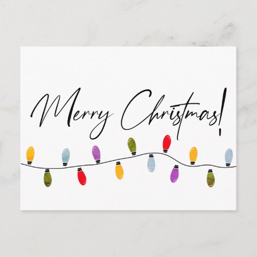 Merry kerstscript feestdagen, bedrijf feestdagenkaart (Voorkant)