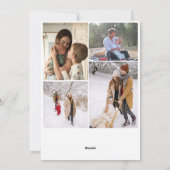 Merry kerstscript, groet met meerdere foto's uit d feestdagenkaart (Achterkant)