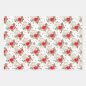 Merry Kerstscript Nutcracker Festive Pattern Inpakpapier Vel (Voorkant 3)