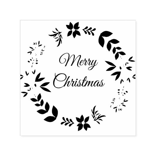 Merry KerstSelf Inking Rubber Stamp Zelfinktende Stempel (Design)