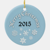 Merry KerstShiba Inu Snowflakes Ornament (Achterkant)