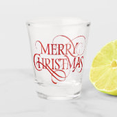 Merry Kerstshot Shot Glas (Voorkant)