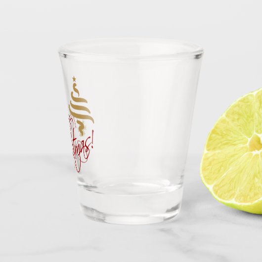 Merry Kerstshot Shot Glas (Rechts)