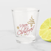 Merry Kerstshot Shot Glas (Voorkant)