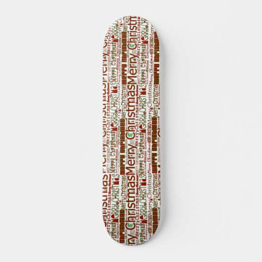 Merry Kerstskateboard Persoonlijk Skateboard (Voorkant)