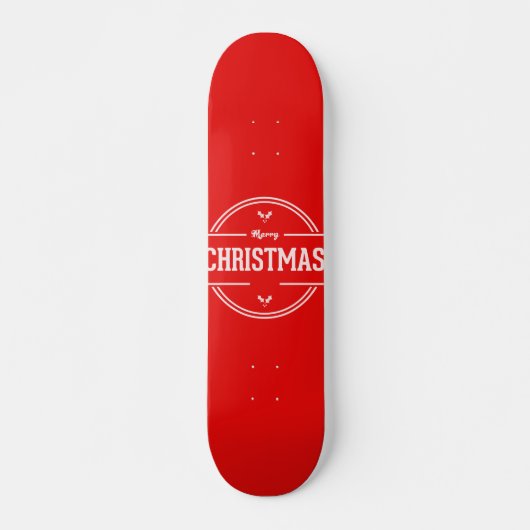 Merry Kerstskateboard Persoonlijk Skateboard (Voorkant)