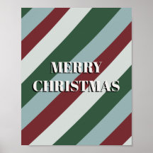 Merry kerstsnoe Cane Striped Pattern