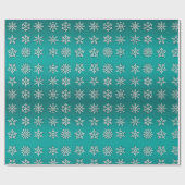 Merry Kerstsnowflake Cadeaupapier (Vlak)