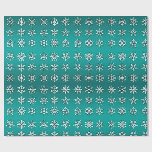 Merry Kerstsnowflake Cadeaupapier (Vlak)