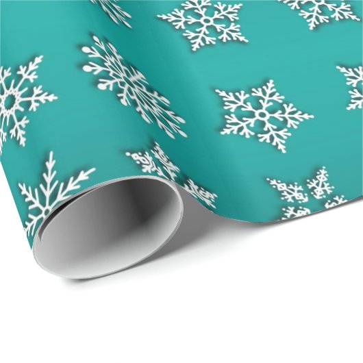 Merry Kerstsnowflake Cadeaupapier (Rol Hoek)