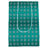 Merry Kerstsnowflake Medium Cadeauzakje (Achterkant)