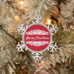 Merry kerstsnowflake met decoratie