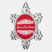 Merry kerstsnowflake met decoratie (Rechts)
