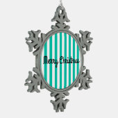 Merry kerstsnowflake met decoratie (Links)