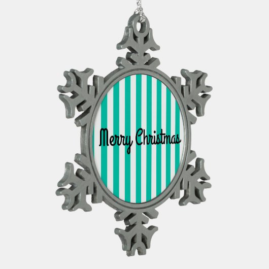 Merry kerstsnowflake met decoratie (Links)