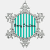 Merry kerstsnowflake met decoratie (Voorkant)