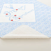 Merry Kerstsnowflake Patronen Sherpa Deken (3/4)