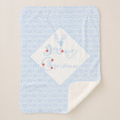 Merry Kerstsnowflake Patronen Sherpa Deken (Voorkant)
