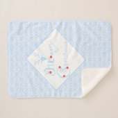 Merry Kerstsnowflake Patronen Sherpa Deken (Voorkant (horizontaal))