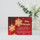 Merry kerstsnowflake Real Estate Feestdagenkaart (Staand voorkant)