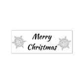 Merry Kerstsnowflake Rubber Stamp Rubberstempel (Afrduk)