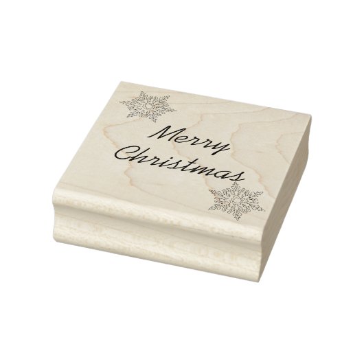 Merry Kerstsnowflake Rubber Stamp Rubberstempel (Stempel)
