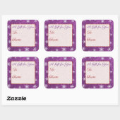 Merry kerstsnowflake van en naar stickers (Vel)