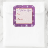 Merry kerstsnowflake van en naar stickers (Tas)