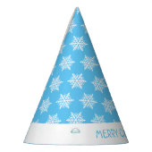 Merry kerstsnowflakes, gepersonaliseerd feesthoedjes (Links)