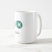 Merry Kerstsnowflakes Ornament Koffiemok (Voorkant rechts)