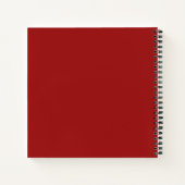 Merry Kerstsnowflakes Red Notitieboek (Achterkant)