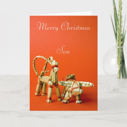 Merry KerstSon Feestdagen Kaart (Voorkant)