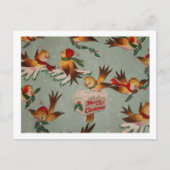Merry Kerstsparrows Feestdagenkaart (Voorkant)