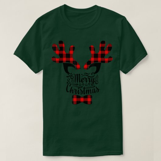 Merry Kerstspeldenrenrendiertje T-shirt (Design voorkant)