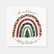 Merry-kerstspeldenstang en luipaardenregenboog