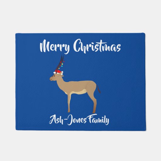 Merry KerstSpringbok Deurmat (Voorkant)
