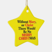 Merry kerstStar-Ornament Keramisch Ornament (Rechts)